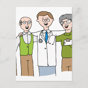 Hogere Relatie Cartoon patiëntenarts Briefkaart