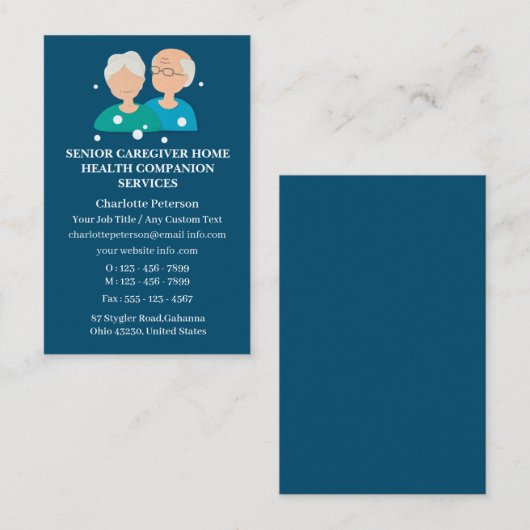 Hogere thuiszorg visitekaartje (Voorkant / Achterkant)