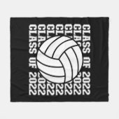 Hogere volleybalklasse fleece deken (Voorkant (Horizontaal))