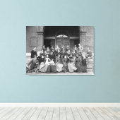 Hogere voorbereidingsklasse aan de Fisk-universite Canvas Afdruk (Insitu (Houten vloer))