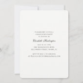 Hogeschool, middelbare school afstuderen. Moderne  Kaart (Achterkant)