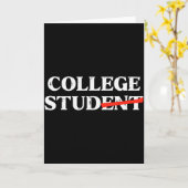 Hogeschool Stud Student Grappig Humor Universiteit Kaart (Gele Bloem)