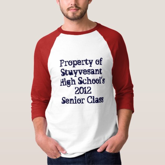 Hogeschool Stuyvesant - Hogere school 2012 T-shirt (Voorkant)