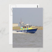 Hogesnelheidspolitieboot Briefkaart (Voorkant / Achterkant)