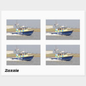 Hogesnelheidspolitieboot Rechthoekige Sticker (Vel)