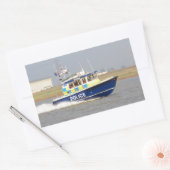 Hogesnelheidspolitieboot Rechthoekige Sticker (Envelop)