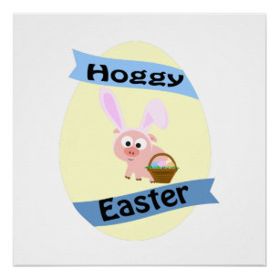 Hoggy Easter! Perfect Poster