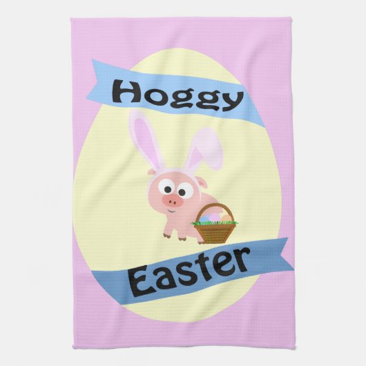 Hoggy Easter! Theedoek (Verticaal)