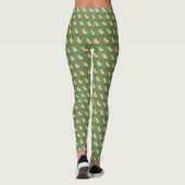 Hoggy Feestdagen Leuk Varken met een Santa Hat Leggings (Achterkant)