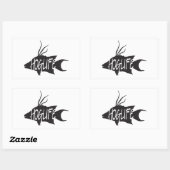 HogLife (Hogfish) Vinyl Decal Rechthoekige Sticker (Vel)