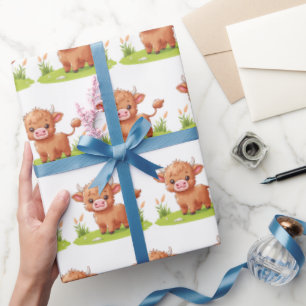 Hogline Koe Inpakpapier, Boerderij Cadeauverpakkin Cadeaupapier
