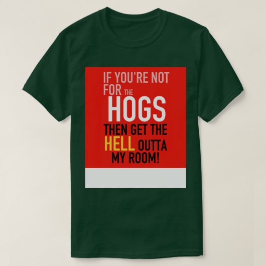 HOGS coussin TShirt (Design devant)