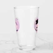 Hogs en Kisses Cute Pig Couple Glas (Links)