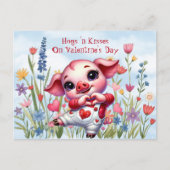 Hogs 'n Baisers on Valentine's Day Carte postale (Devant)