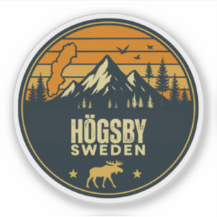 Högsby, Zweden Sverige Sticker
