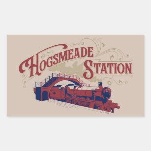 HOGSMEADE Station Klassieke Grafiek Rechthoekige Sticker