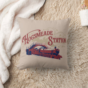HOGSMEADE Station Retro Grafisch Ontwerp Kussen