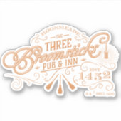 HOGSMEADE™ THE THREE BROOMSTICKS™ Pub & Inn Sticker (Voorkant)