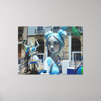 Hogueros de Alicante Beeld Canvas Afdruk
