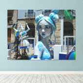 Hogueros de Alicante Sculpture Canvas Afdruk (Insitu (Houten vloer))