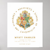 HOGWARTS™ Baby Geboorte Statistieken Poster (Voorkant)