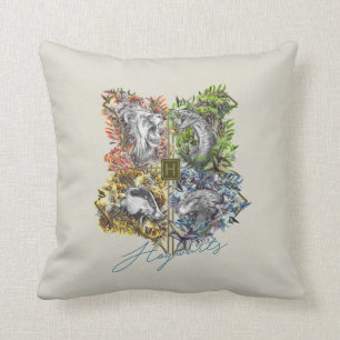 HOGWARTS™ Badge Bloem Grafisch Kussen