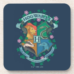 HOGWARTS™ Bloemenkroon Bier Onderzetter