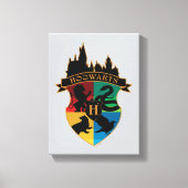 HOGWARTS™ Castle Crest House Pride Badge Canvas Afdruk (Voorkant)