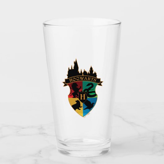 HOGWARTS™ Castle Crest House Pride Badge Glas (Voorkant)