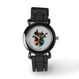 HOGWARTS™ Castle Crest House Pride Badge Horloge