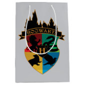 HOGWARTS™ Castle Crest House Pride Badge Medium Cadeauzakje (Voorkant)