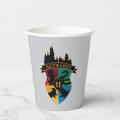 HOGWARTS™ Castle Crest House Pride Badge Papieren Bekers (Voorkant)