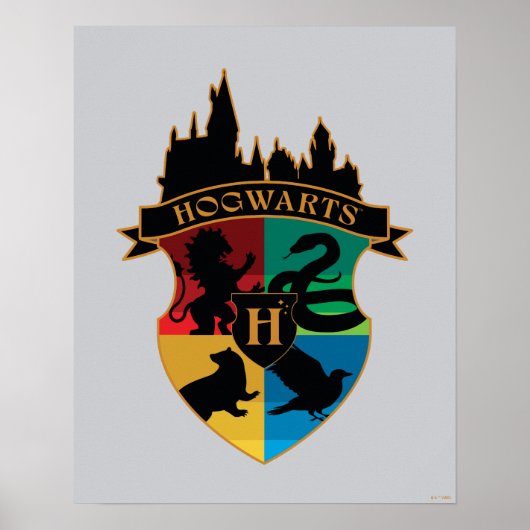 HOGWARTS™ Castle Crest House Pride Badge Poster (Voorkant)