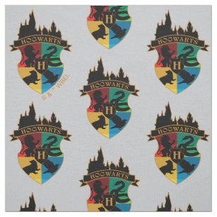 HOGWARTS™ Castle Crest House Pride Badge Stof