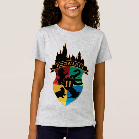 HOGWARTS™ Castle Crest House Pride Badge T-shirt (Voorkant)