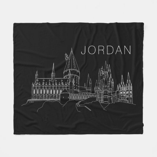 HOGWARTS™ CASTLE FLEECE DEKEN (Voorkant (Horizontaal))