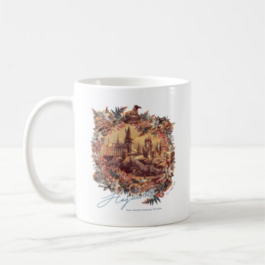 HOGWARTS™ CASTLE Floral Graphic Koffiemok (Links)