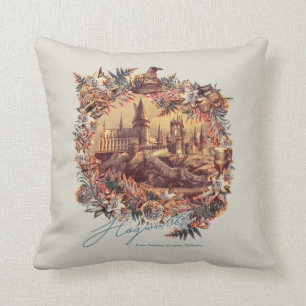 HOGWARTS™ CASTLE Floral Graphic Kussen