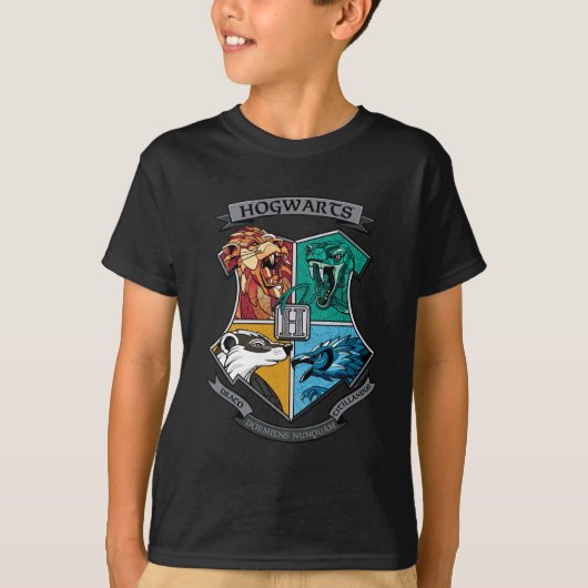 HOGWARTS™ Crosshatched Emblem T-shirt (Voorkant)