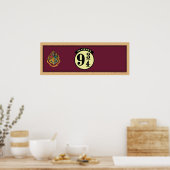 HOGWARTS™ EXPRESS Perron 9 3/4 Banner Poster (Keuken)