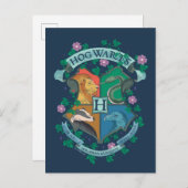 HOGWARTS™ Floral Crest Briefkaart (Voorkant / Achterkant)