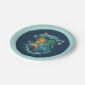 HOGWARTS™ Floral Crest Papieren Bordje (Gekanteld)