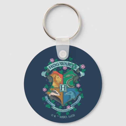 HOGWARTS™ Floral Crest Sleutelhanger (Voorkant)
