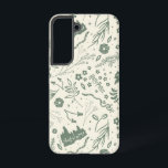 HOGWARTS™ Herbologie Motif magique<br><div class="desc">Ce motif floral vintage présente des fleurs et des feuilles en silhouette avec le château HOGWARTS™. Enveloppez-vous dans une couverture douillette avec ce motif,  ou décorez votre chambre avec un oreiller à jets. Achetez ce design sur des produits Zazzle plus personnalisés pour le cadeau parfait.</div>