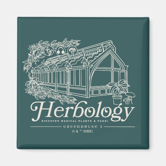 HOGWARTS™ Herbology Greenhouse Magneet (Voorkant)