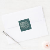 HOGWARTS™ Herbology Greenhouse Vierkante Sticker (Envelop)