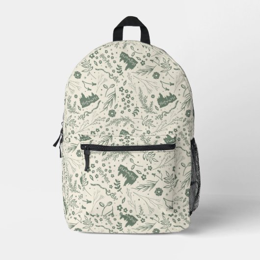 HOGWARTS™ Herbology Magic Pattern Bedrukte Rugzak (Voorkant)