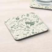 HOGWARTS™ Herbology Magic Pattern Bier Onderzetter (Linkerzijde)