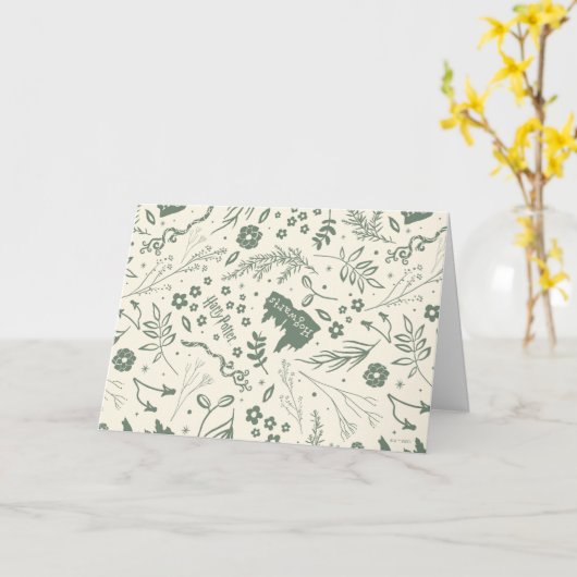HOGWARTS™ Herbology Magic Pattern Kaart (Gele Bloem)