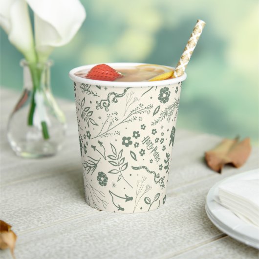HOGWARTS™ Herbology Magic Pattern Papieren Bekers (Insitu)